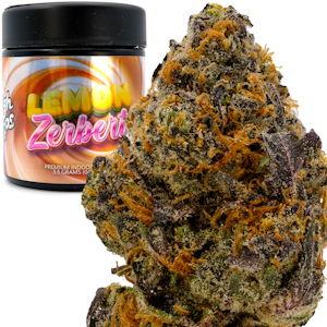 Photograph of product: Lemon Zerbert 3.5g Jar - High Tops