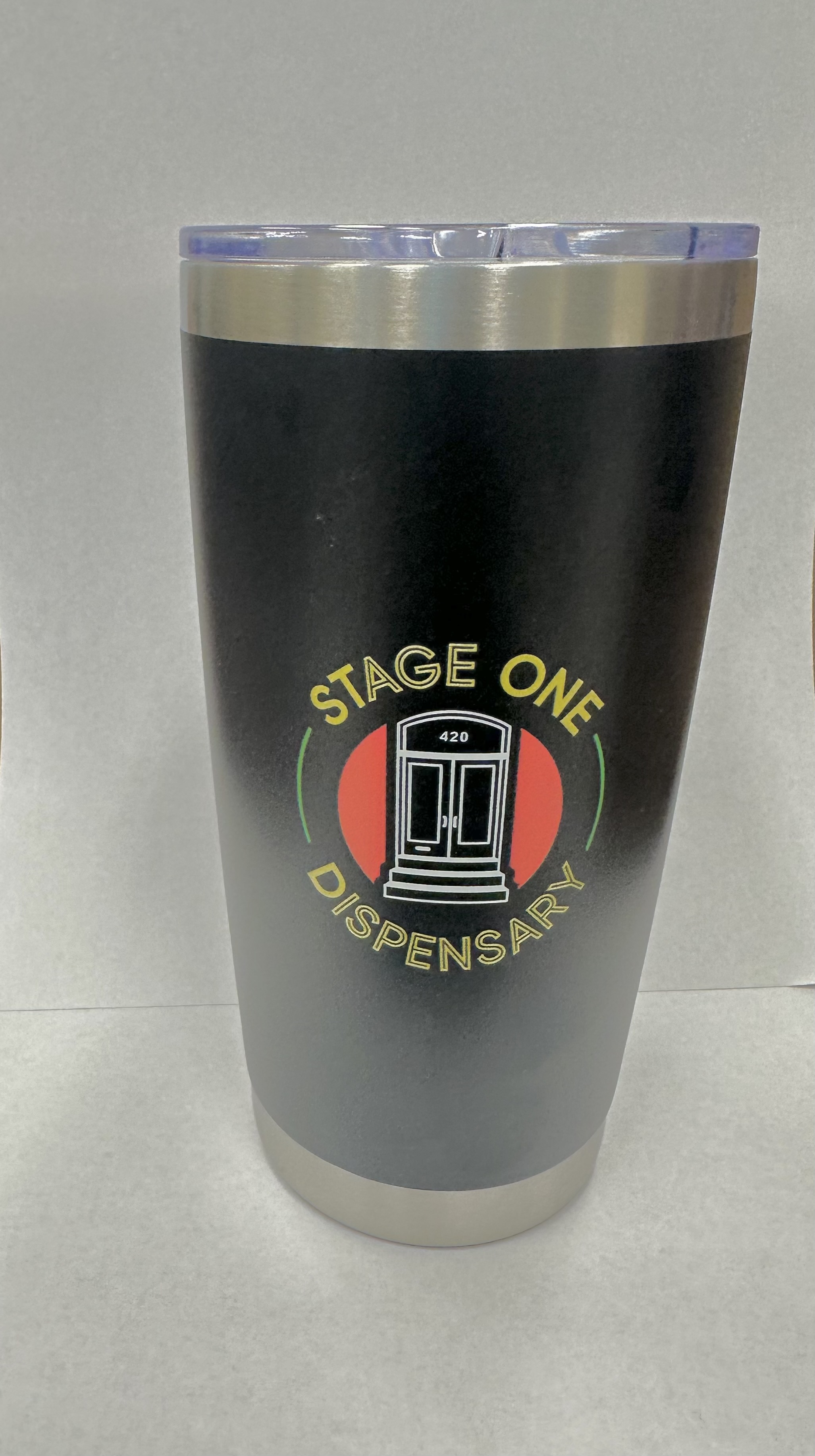 Photograph of product: Stage One Dispensary 20oz Travel Mug