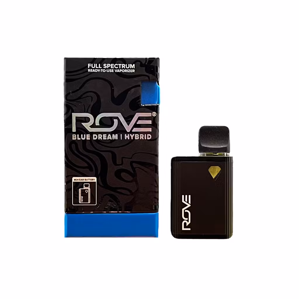 Photograph of product: Rove - Blue Dream | Melted Diamond - 0.5g (Mini-Bar) Live Resin Vaporizer | Ready-To-Use