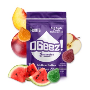 Photograph of product: OGeez The Fruits, Mellow Oui'd - 100 mg