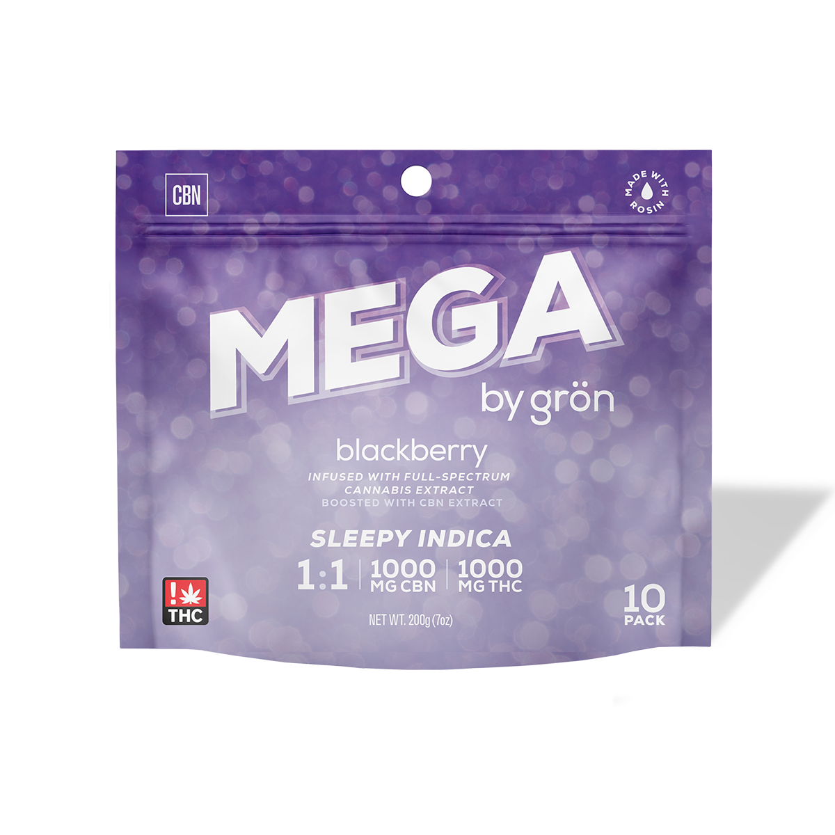 Photograph of product: Grn 1:1 Blackberry Mega Pearl 10 Pack