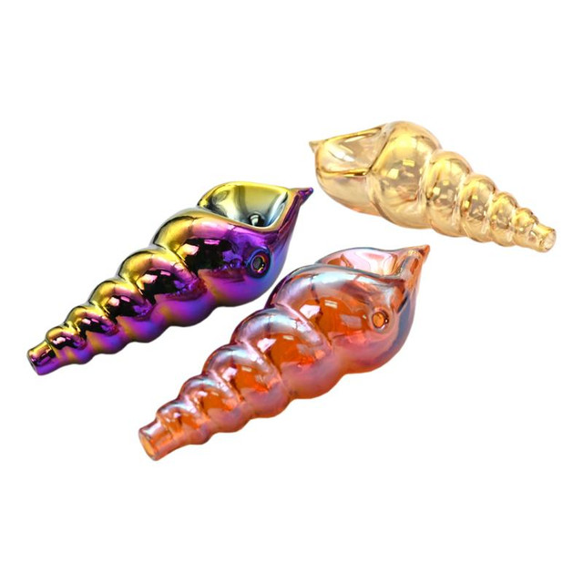 Photograph of product: Electro Plated Shell Hand Pipe 4.5"