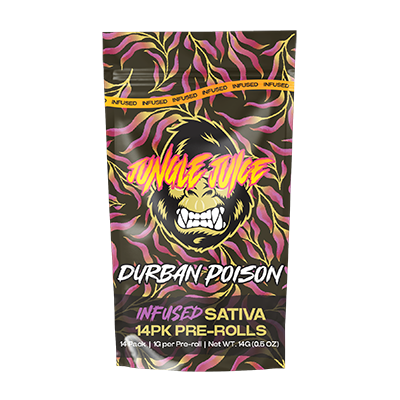 Photograph of product: Durban Poison 14pk Infused Pre-Rolls