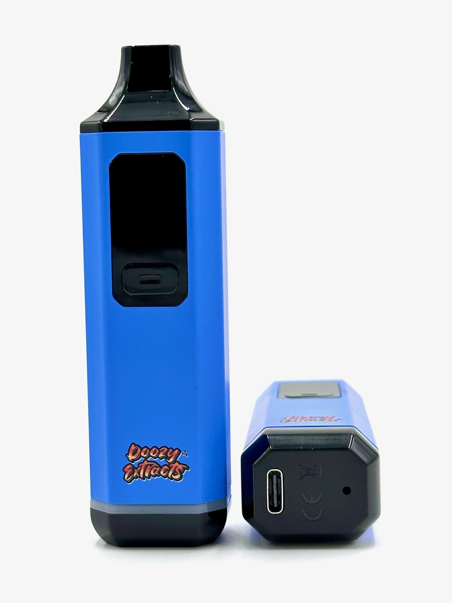 Photograph of product: Doozy Extracts | 510 Magnetic Vape Battery w/ Screen (Blue)