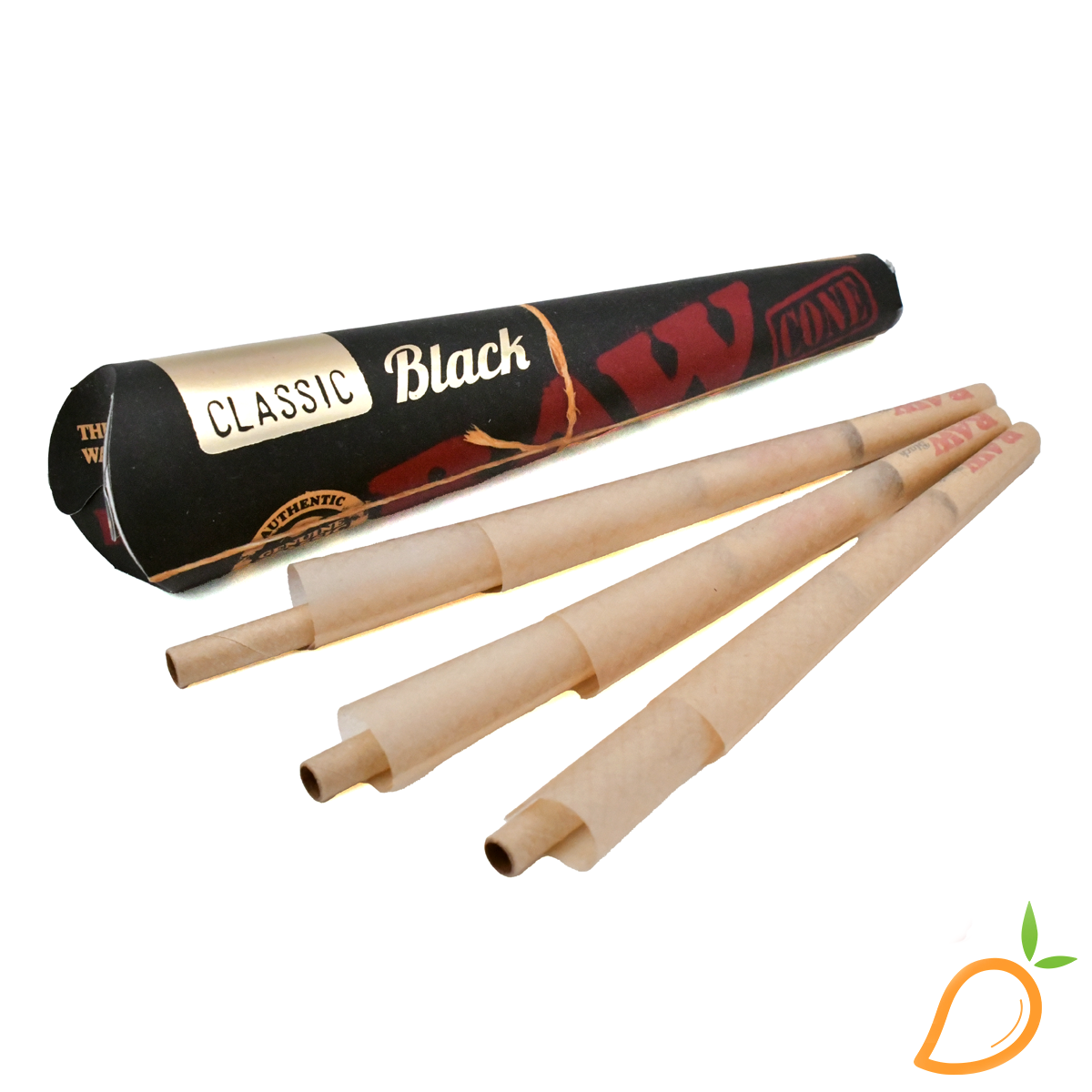 Photograph of product: 3pk King Size Classic Black Cones RAW Retro Pack