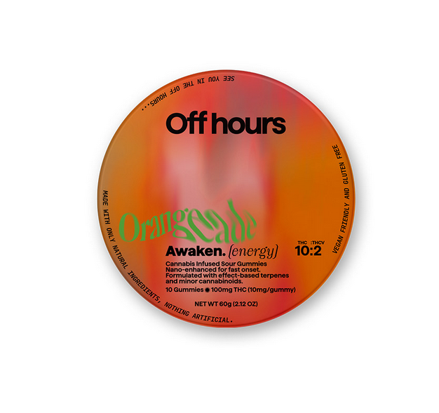 Photograph of product: Off Hours | Awaken Orangeade | Gummies | 100mg