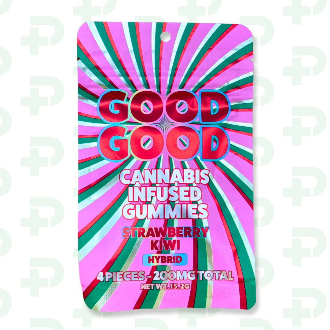 Photograph of product: Good Good 200mg Gummies - Strawberry Kiwi