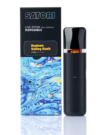 Photograph of product: Satori | Hudson Valley Kush | 0.5G Rosin AIO Vape
