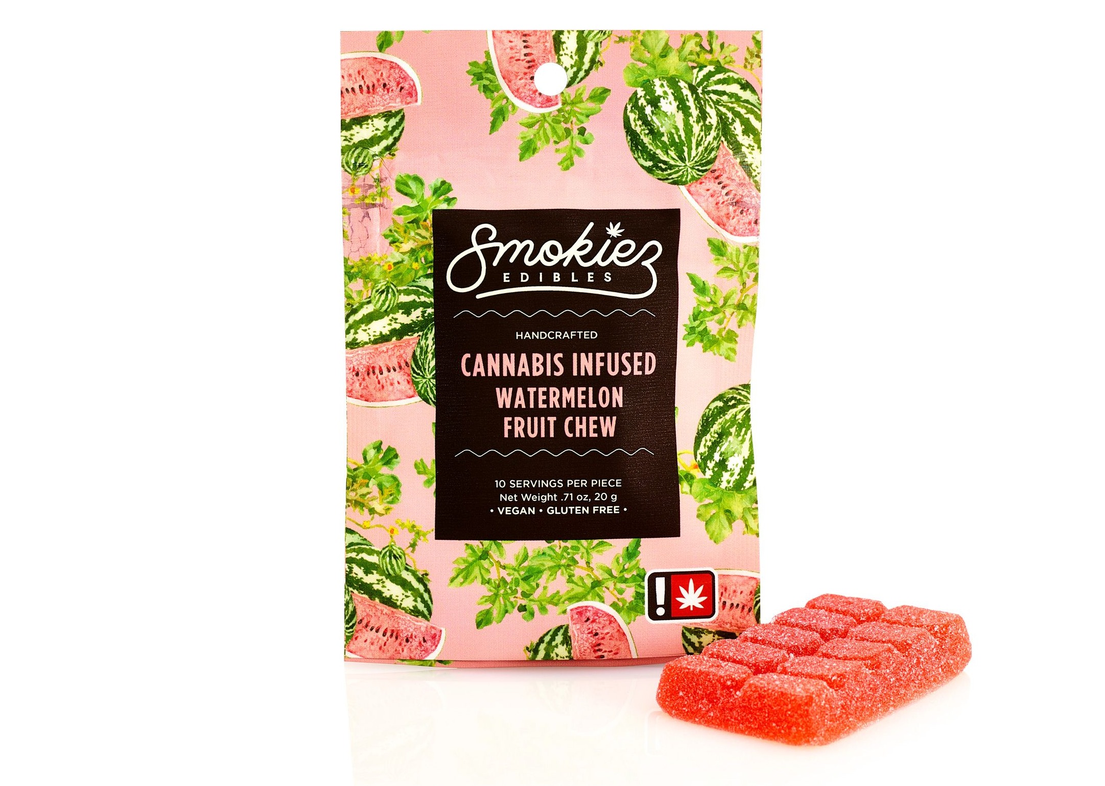 Photograph of product: Smokiez | Sweet Watermelon Hybrid | 100mg Gummy Single
