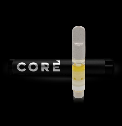 Photograph of product: CORE Concentrates | Grease Monkey x Purple Punch | Live Resin | Cartridge | .5g
