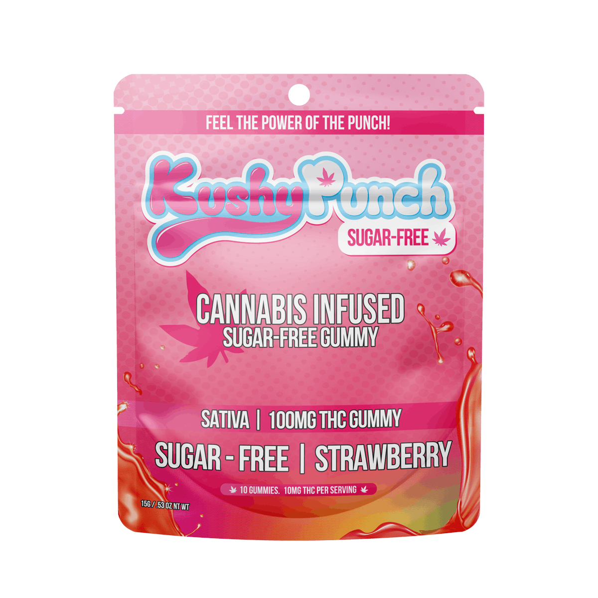 Photograph of Product: Kushy Punch - Sugar Free Lychee Gummy 100mg