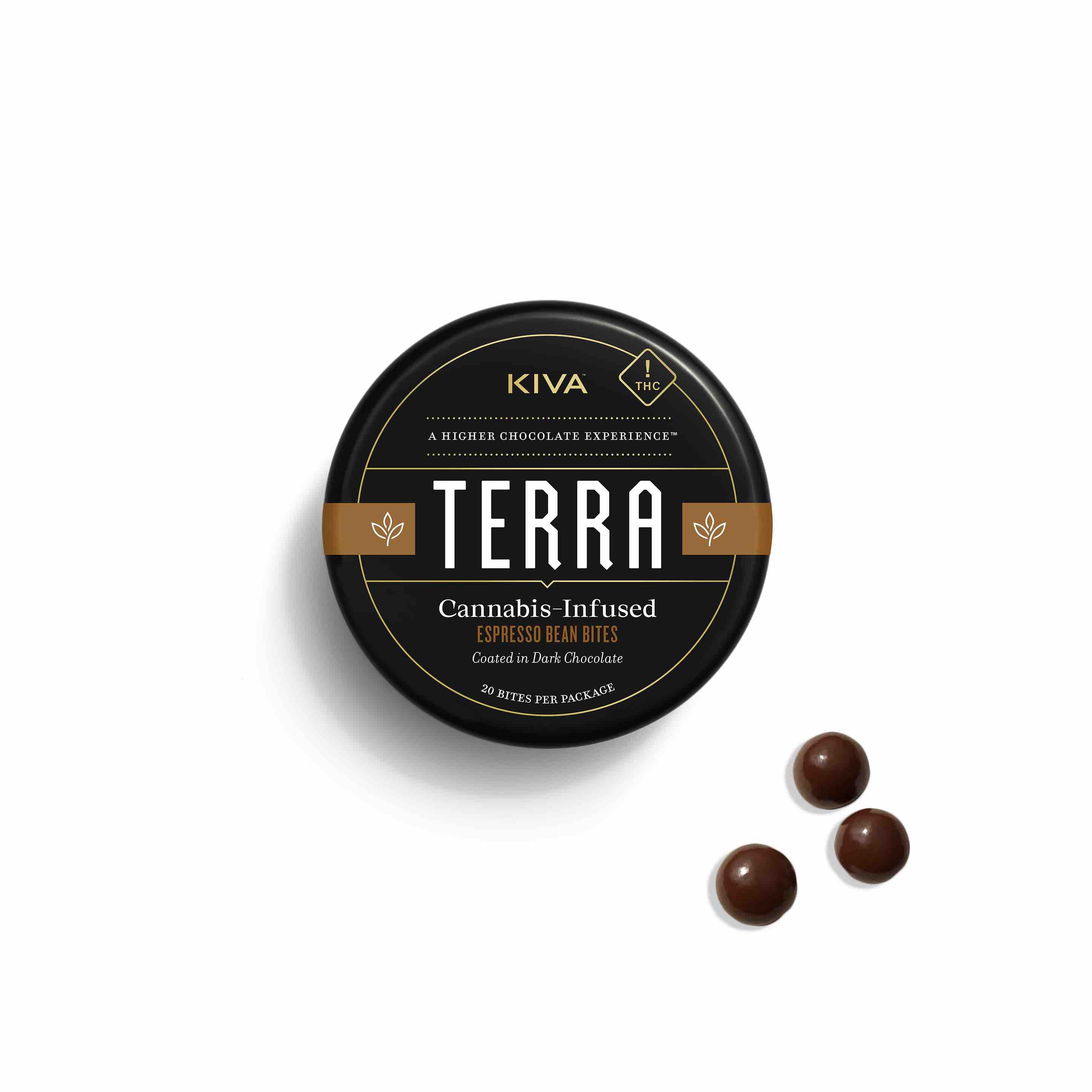 Photograph of product: Terra Espresso Dark Chocolate Bites