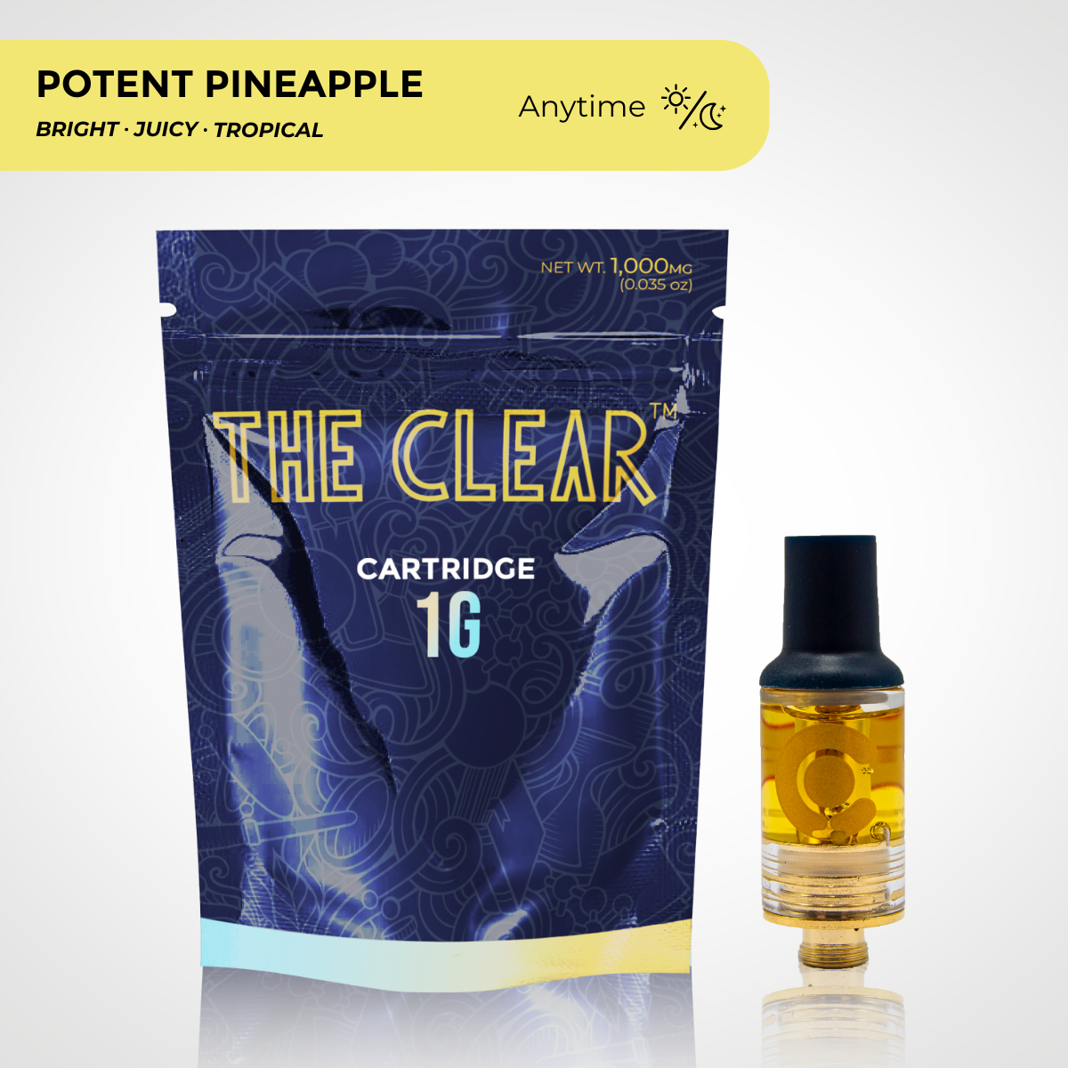 Photograph of product: The CLEAR - Original Cartridge - Potent Pineapple