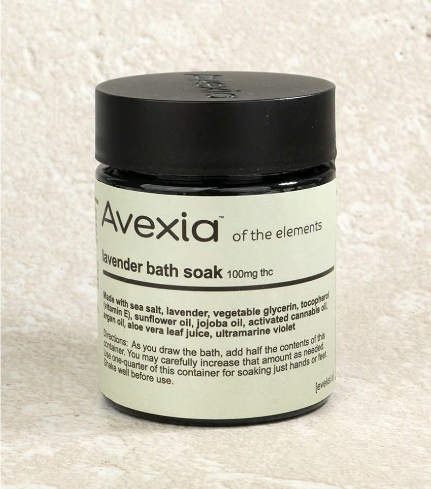 Photograph of product: Avexia Lavender TH-oui Bath Soak 100mg