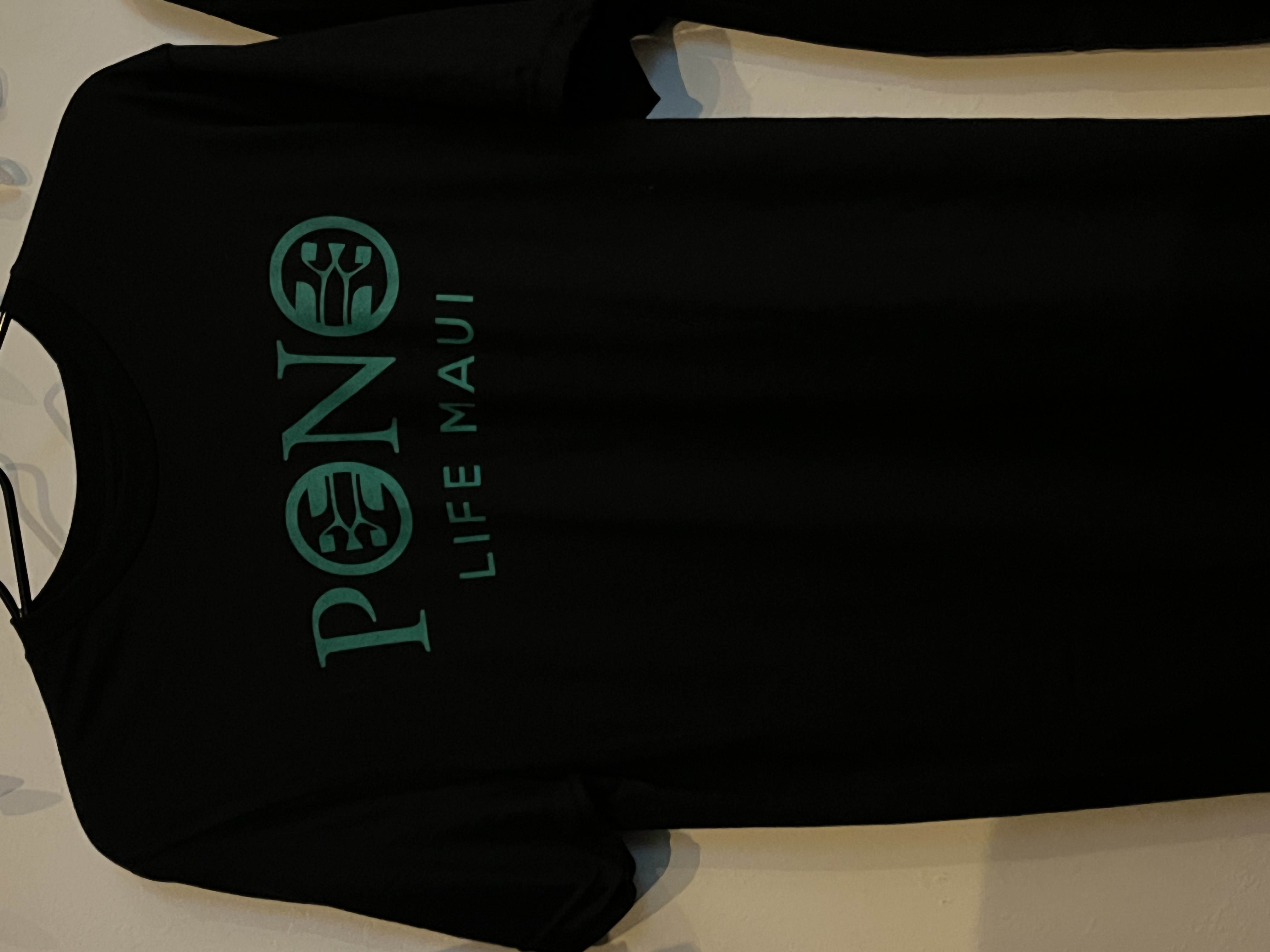 Photograph of product: PONO Black Mens teal T-Shirt (M)
