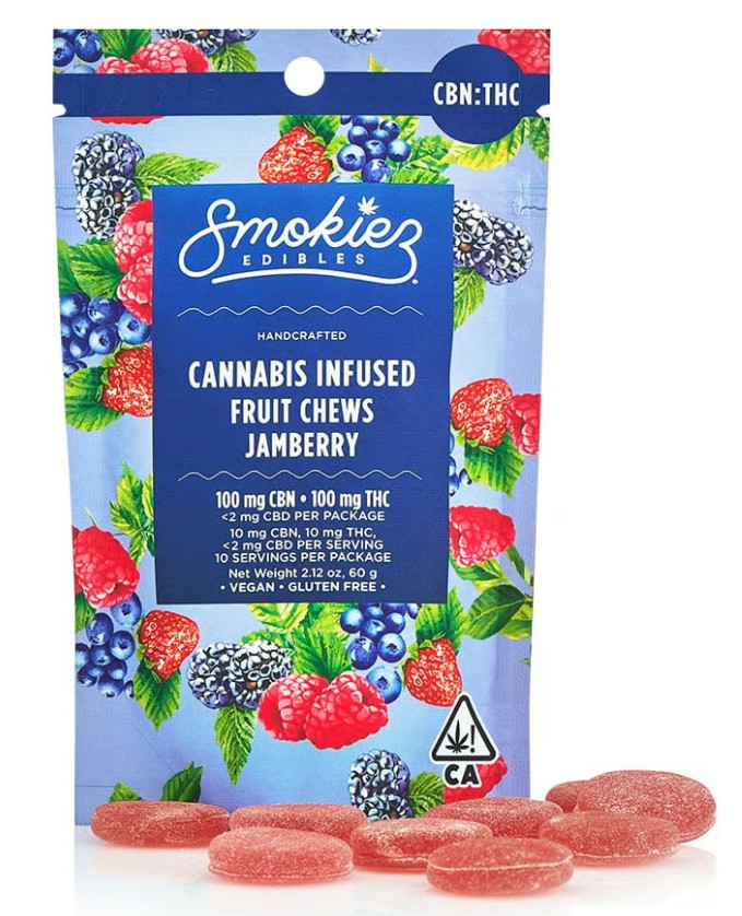 Photograph of product: Smokiez | Sweet Jamberry | 100mg Gummies