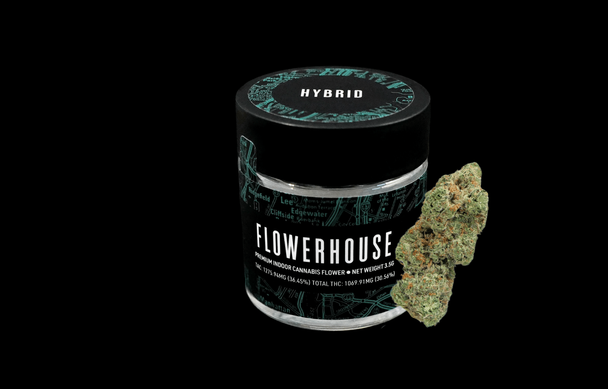 Photograph of product: FlowerHouse | Happy Hour | Hybrid | 3.5g