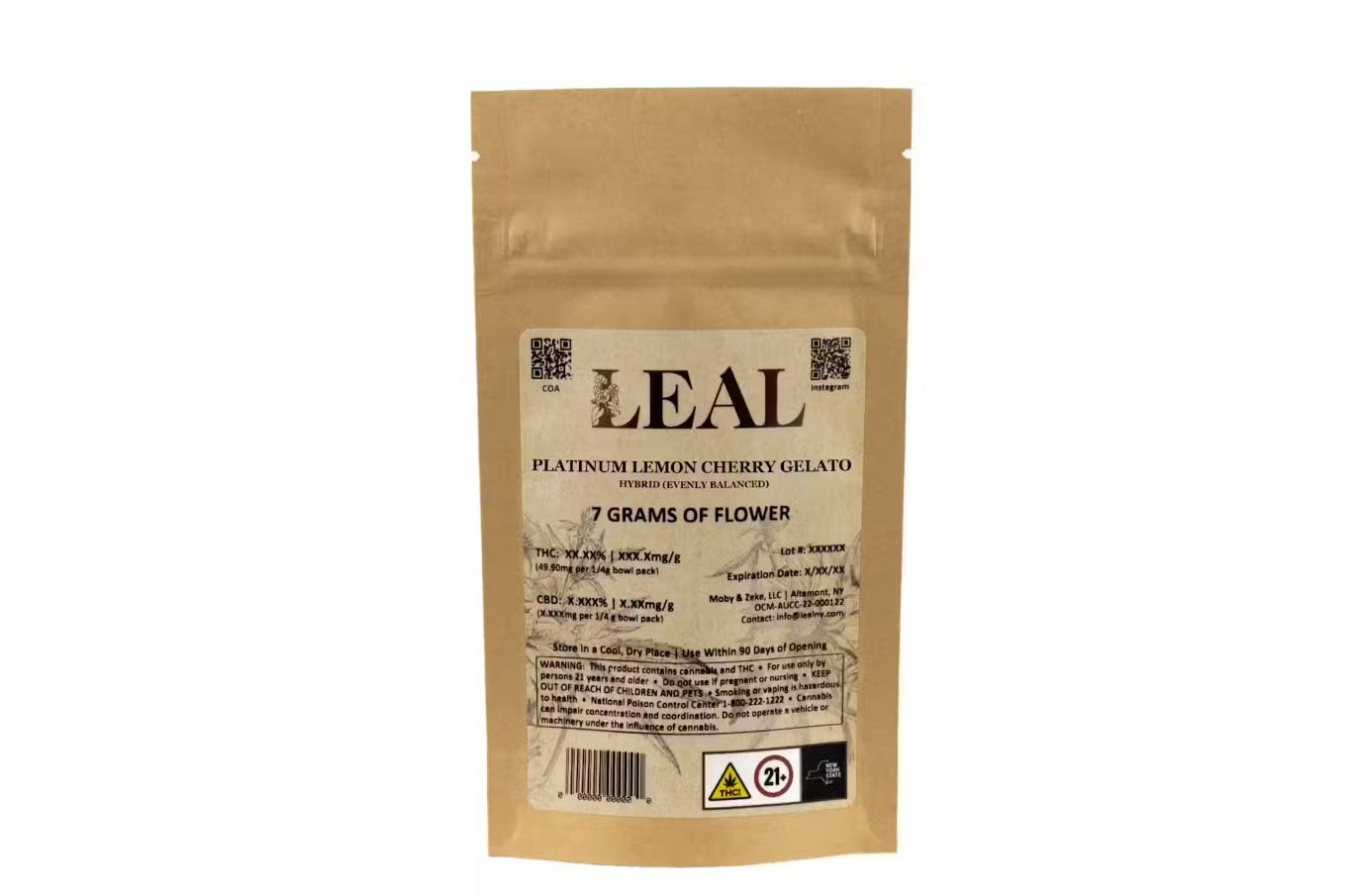 Photograph of product: Leal | Flower | Platinum Lemon Cherry Gelato - 7g