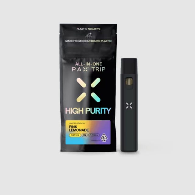 Photograph of product: Pink Lemonade PAX Trip High Purity All-In-One (1g) - 