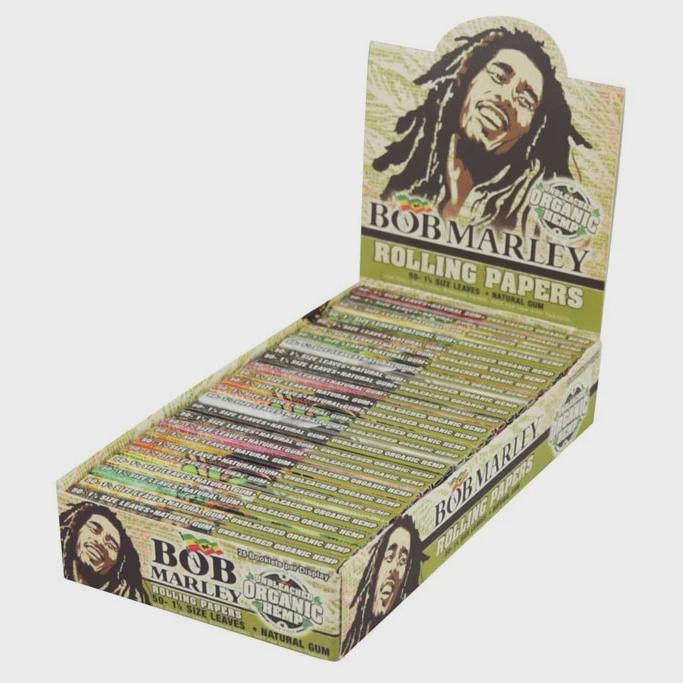 Photograph of product: Bob Marley Unbleached Organic Hemp Rolling Papers | 1 1/4