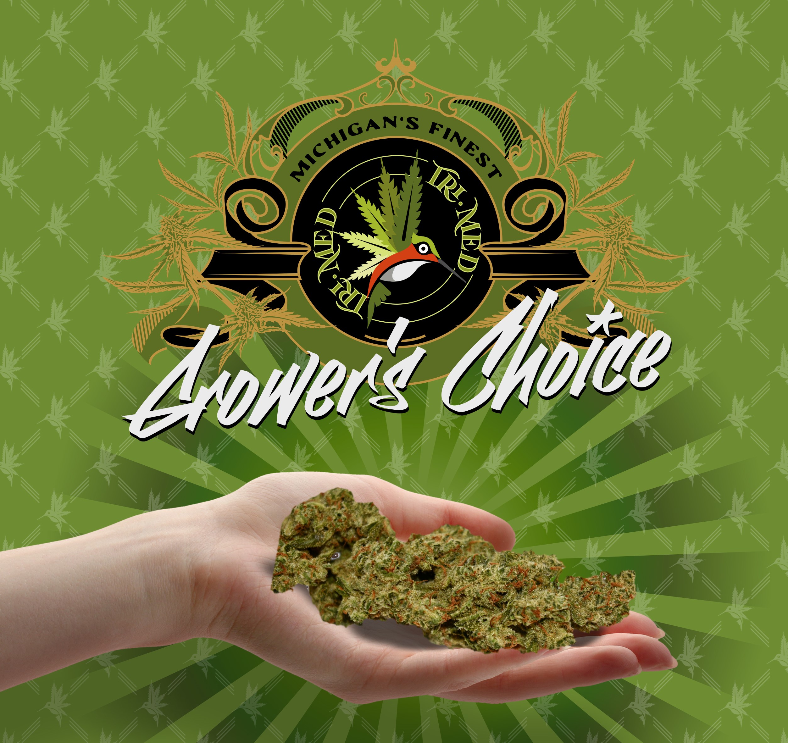 Photograph of product: TRI-MED - JESUS OG - BULK BUD - 28g