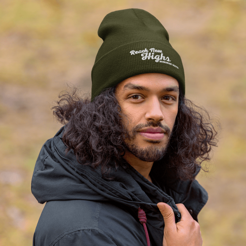 Photograph of product: Reach New Highs Beanie | Olive