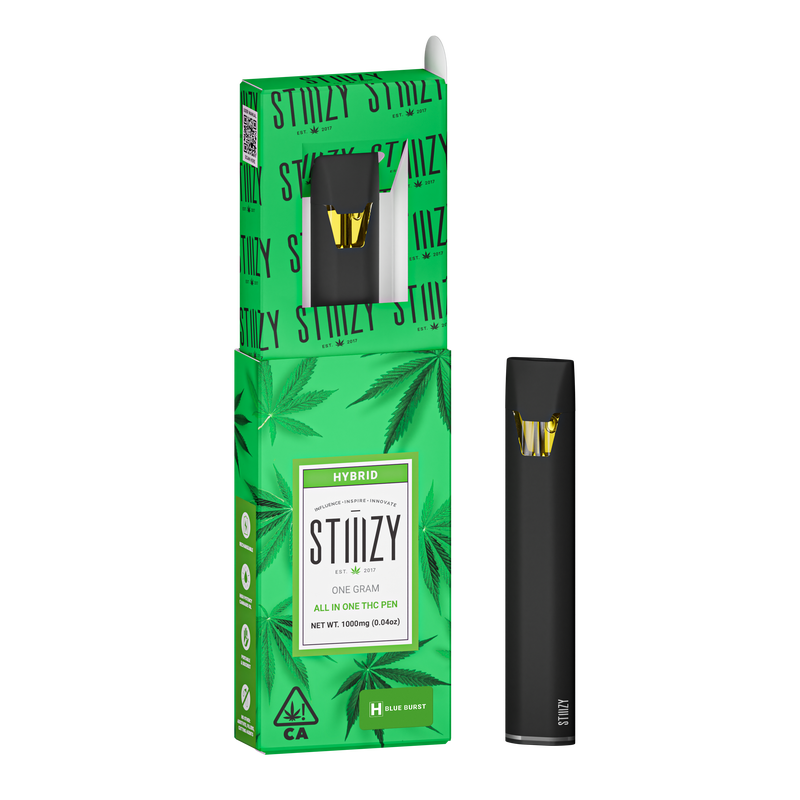 Photograph of product: 1g Blue Burst (Hybrid) Stiiizy All-in-One TH-oui:87% $34