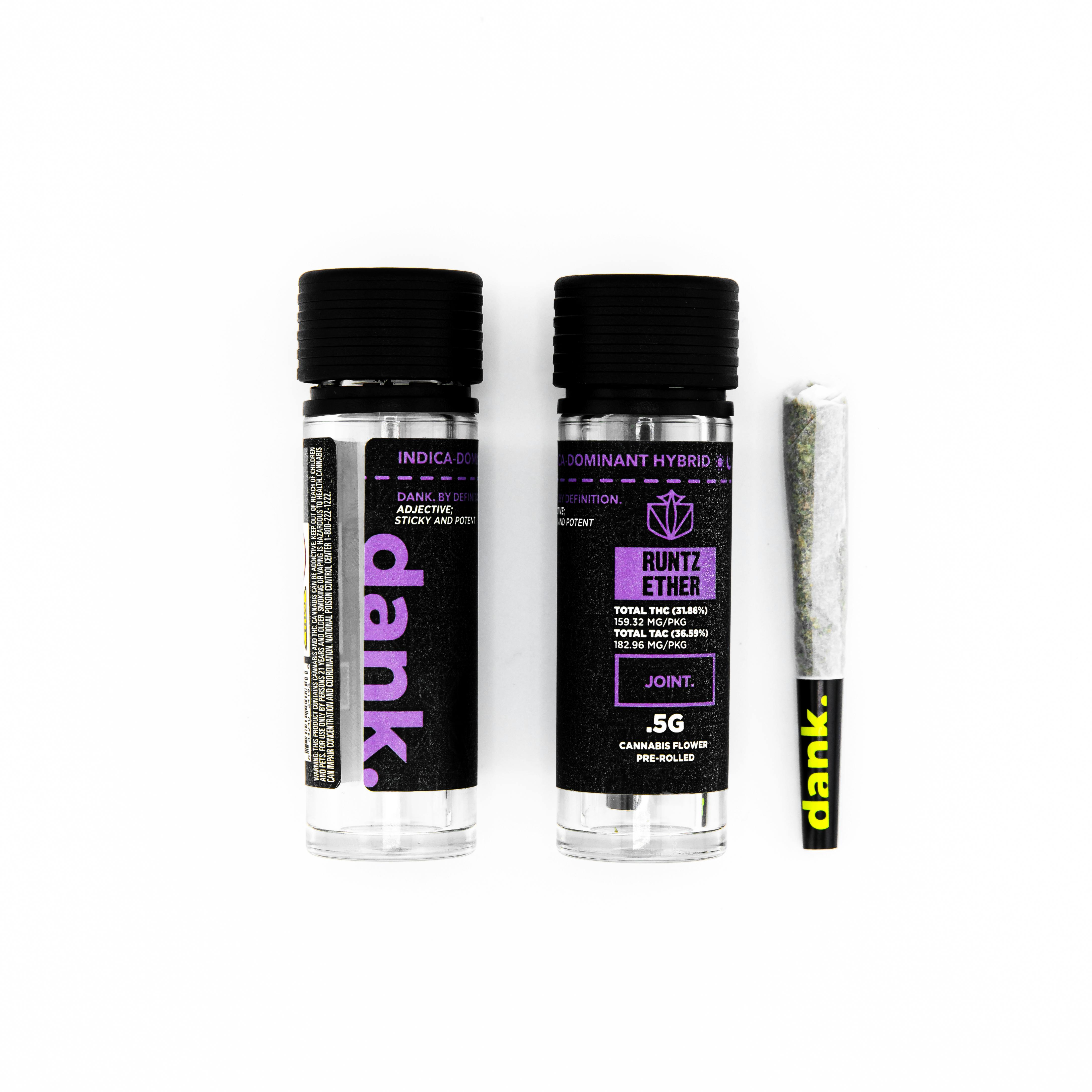 Photograph of product: Dank - Ether Runtz - Preroll