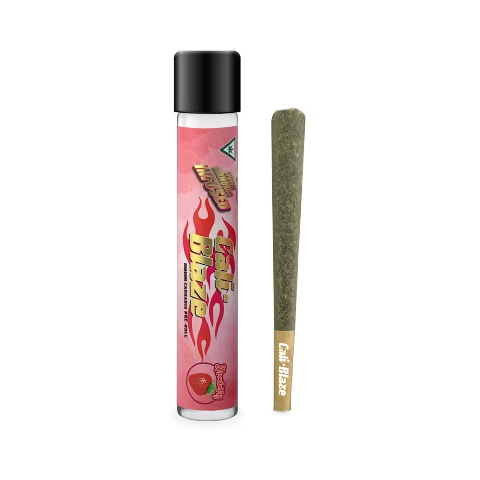 Photograph of product: 1.2g Infused Pre-Roll | Strawberry | Cali-Blaze