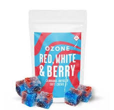 Photograph of product: Ozone | Red, White & Berry Soft Chews - 100mg