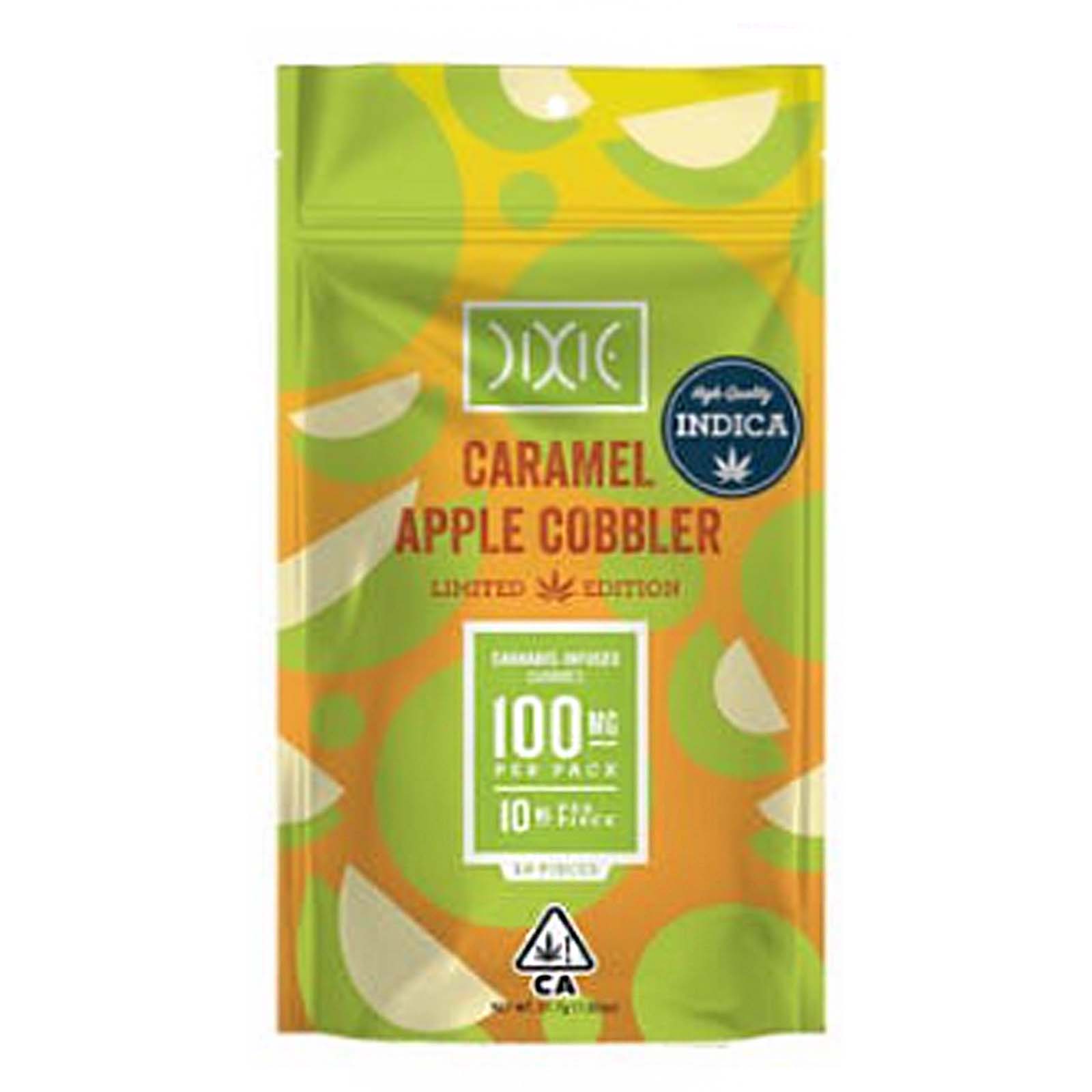 Photograph of product: Dixie Caramel Apple Cobbler Gummies 200mg Rec