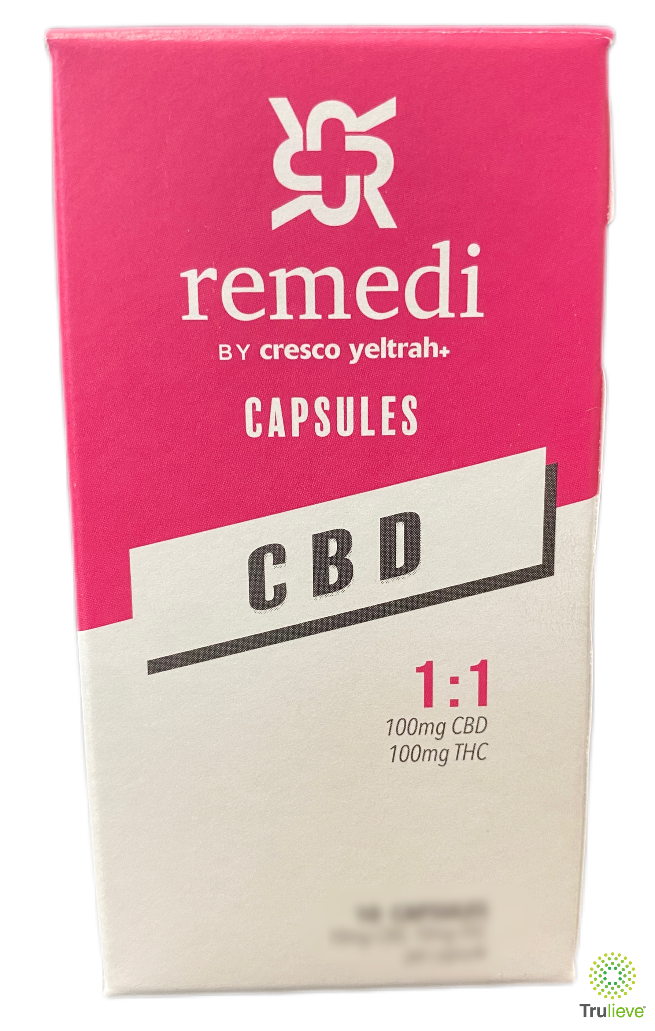 Photograph of product: Remedi | TH-oui:CBD 1:1 Capsules | 10mg 20ct