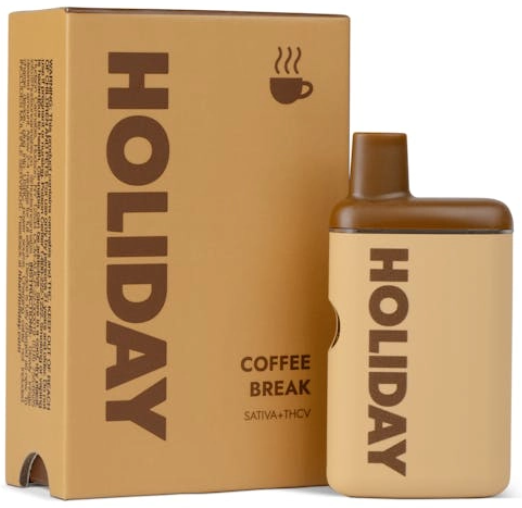 Photograph of product: Coffee Break Distillate Disposable Vape | 1g - Holiday