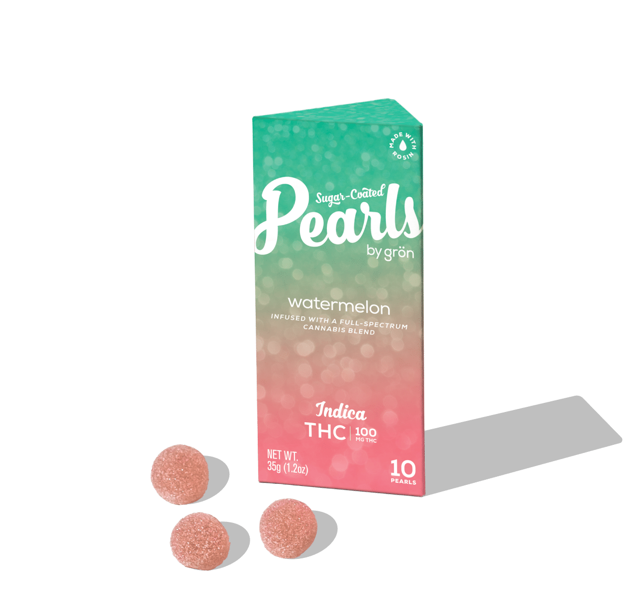 Photograph of product: Gron | Edibles | Watermelon Pearls (I) | 100mg