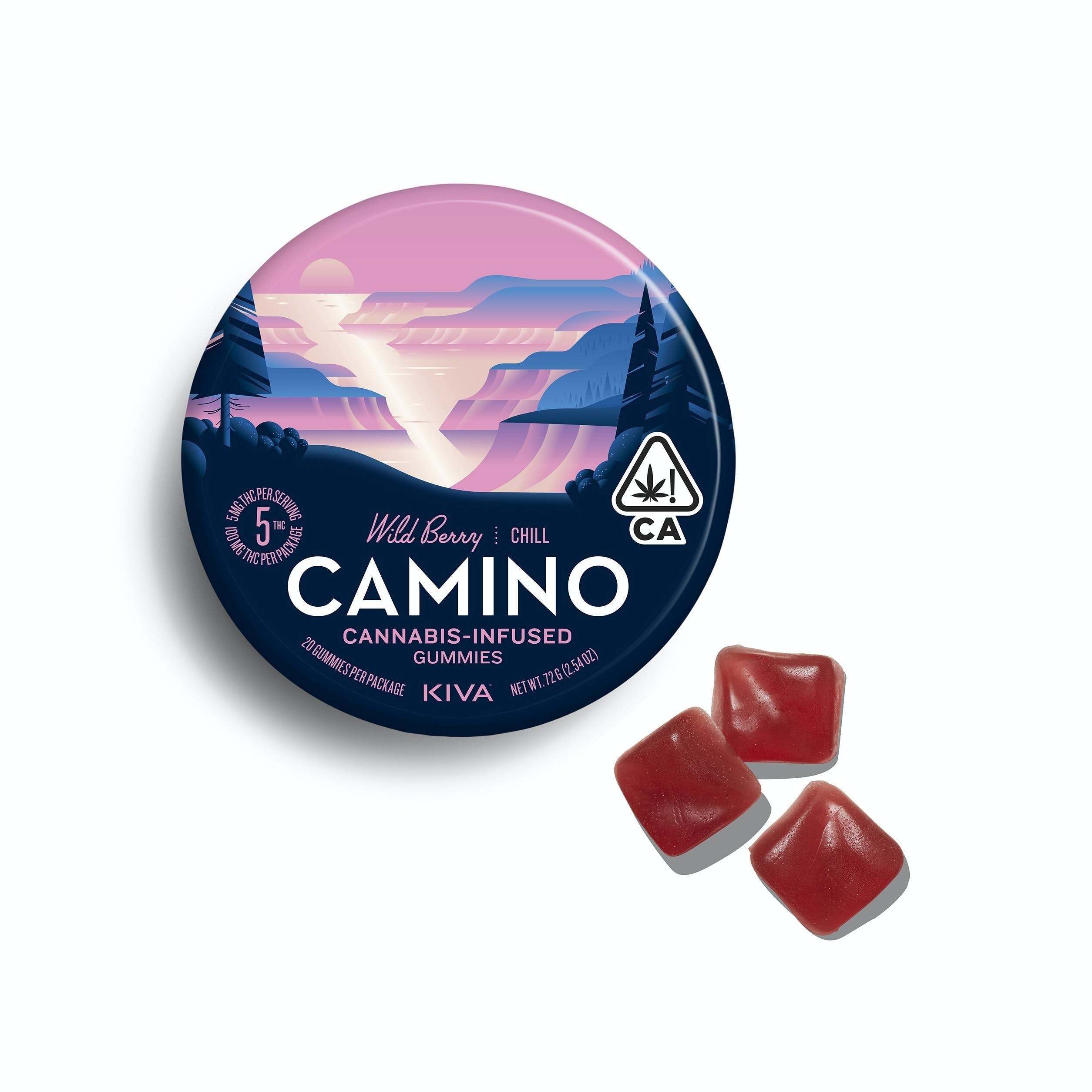 Photograph of product: Camino Gummies - Wild Berry (Chill) (100mg)