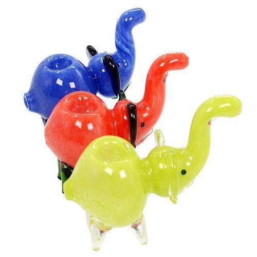 Photograph of product: Elephant Hand Pipe 3.5" - Assorted Colors