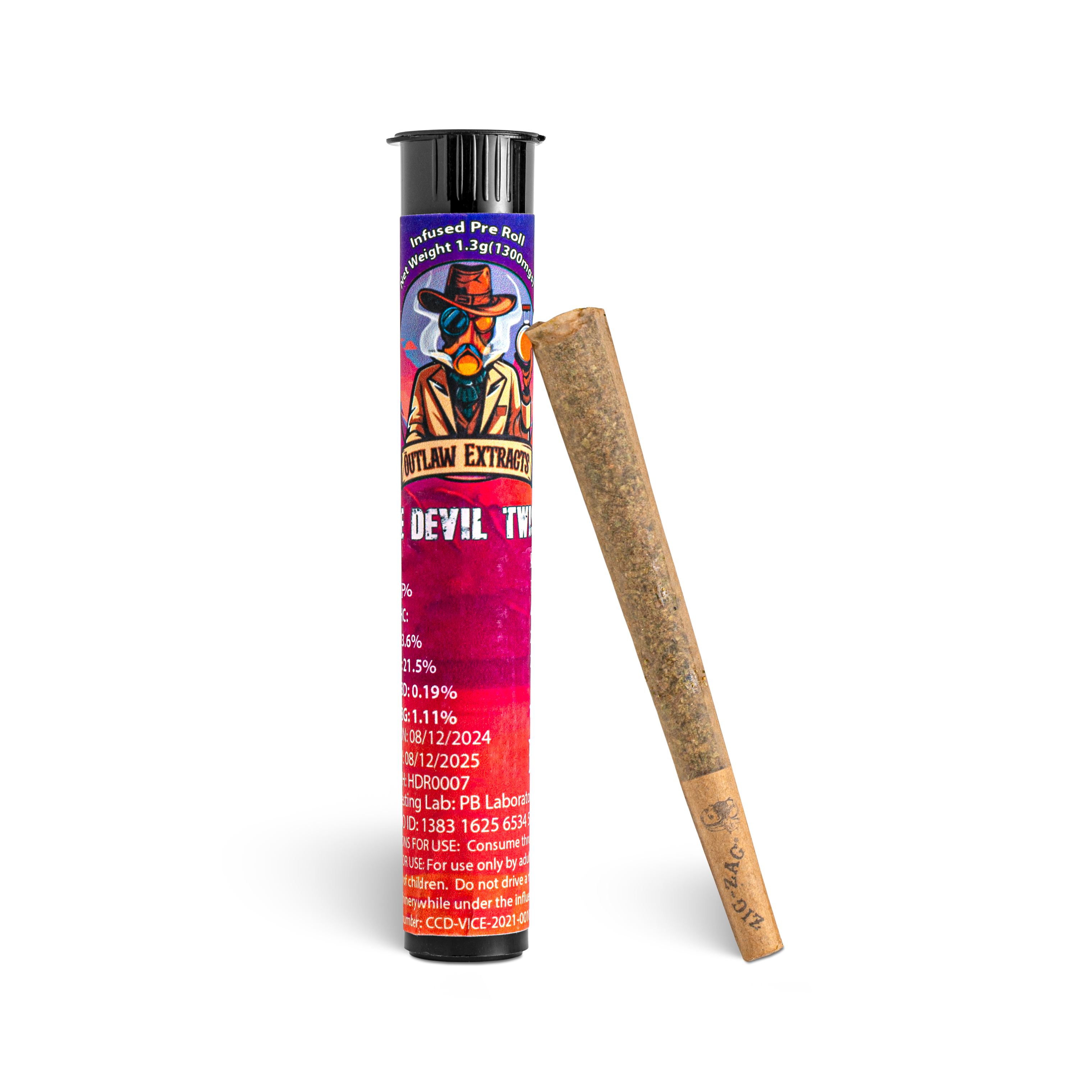 Photograph of product: Soap x Raspberry Partfait Infused Pre-Roll - 1.3g