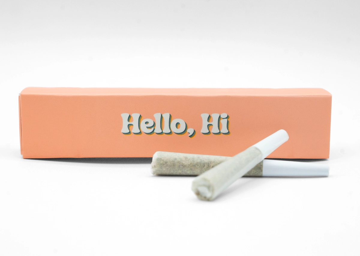 Photograph of product: Hello, Hi - Super Lemon Haze - 2x 0.5g Pre-Rolls