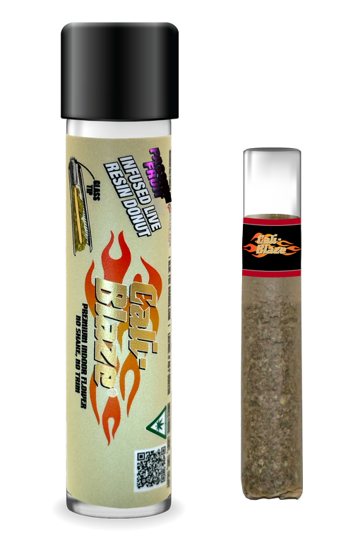 Photograph of product: Passion Fruit Infused Live Resin Donut PRJ | 1.2g | Cali Blaze