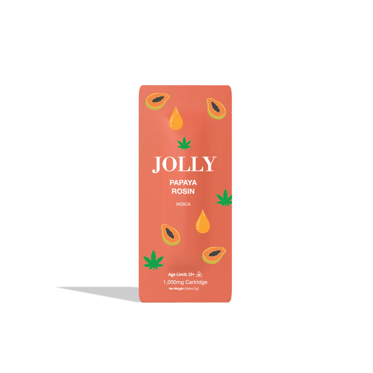 Photograph of product: Jolly Broad Spectrum CBD 510 Thread Cartridge- -Papaya Rosin