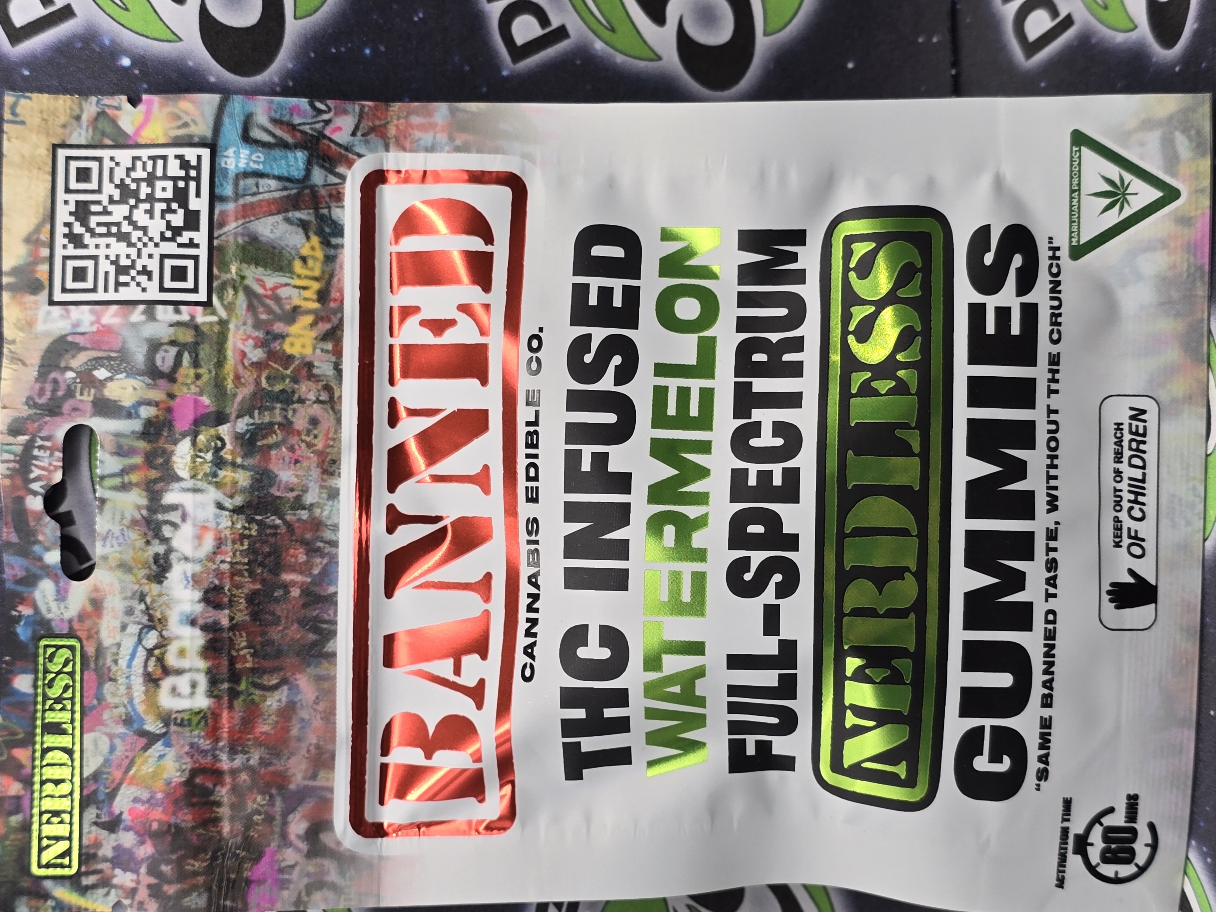 Photograph of product: Banned | Nerdless Watermelon | 200 mg