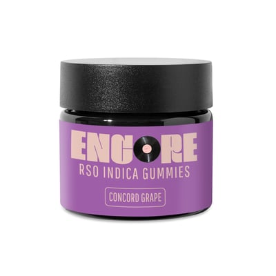Photograph of Product: 10mg Concord Grape RSO Gummies /100mg