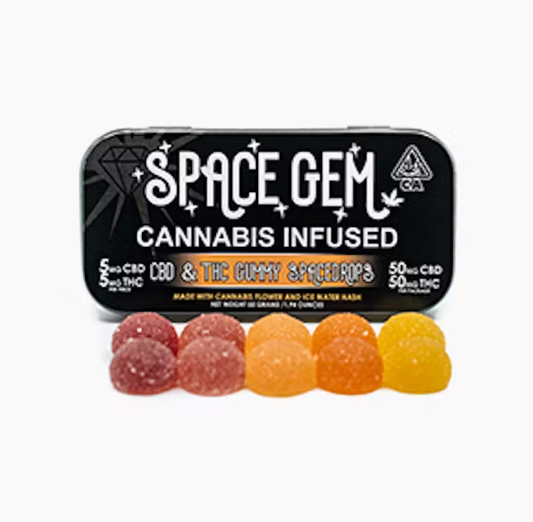 Photograph of product: 1:1 Thc:Cbd Spacedrops 10pk