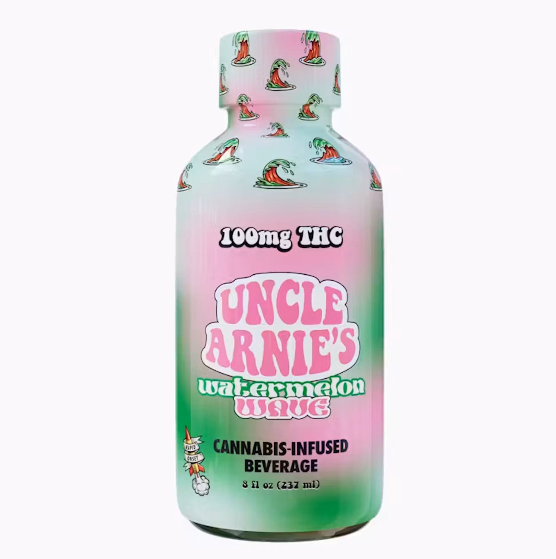 Photograph of product: [Uncle Arnie's] TH-oui Beverage - 100mg - Watermelon Wave (H)