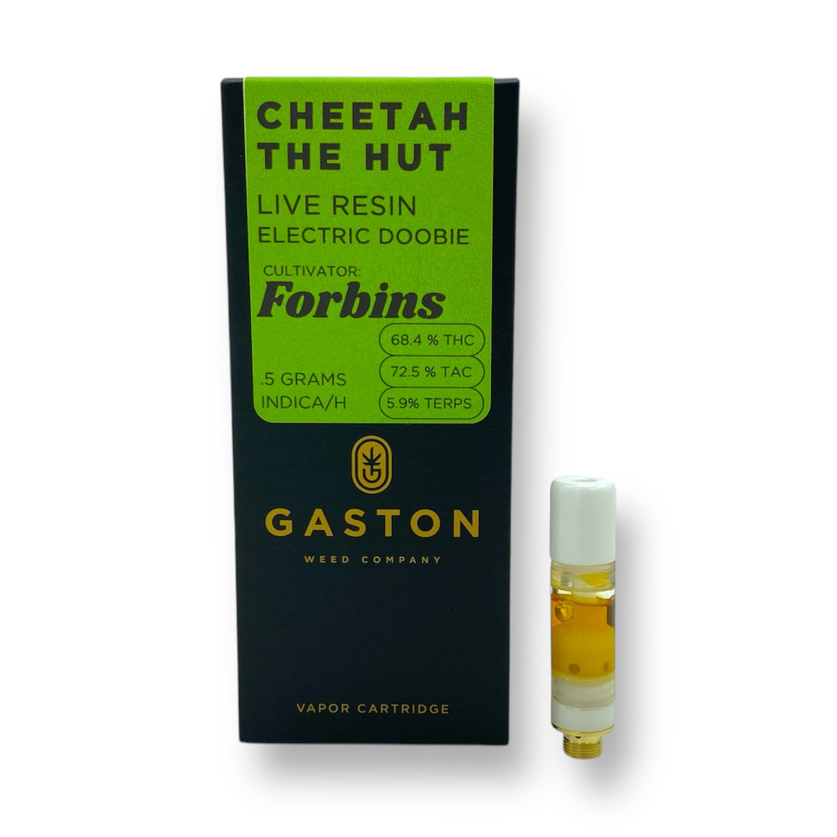Photograph of product: LIVE Resin Cartridge: Cheetah the Hut cultivated by Forbin's Finest