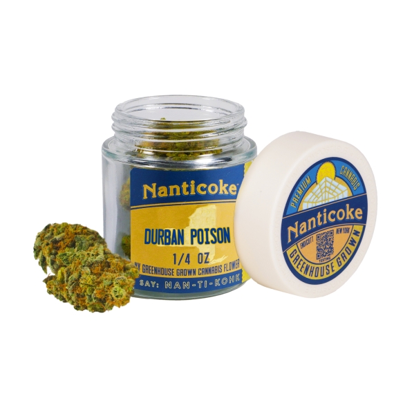 Photograph of product: Nanticoke- Flower Jar- Durban Poison - 3.5g