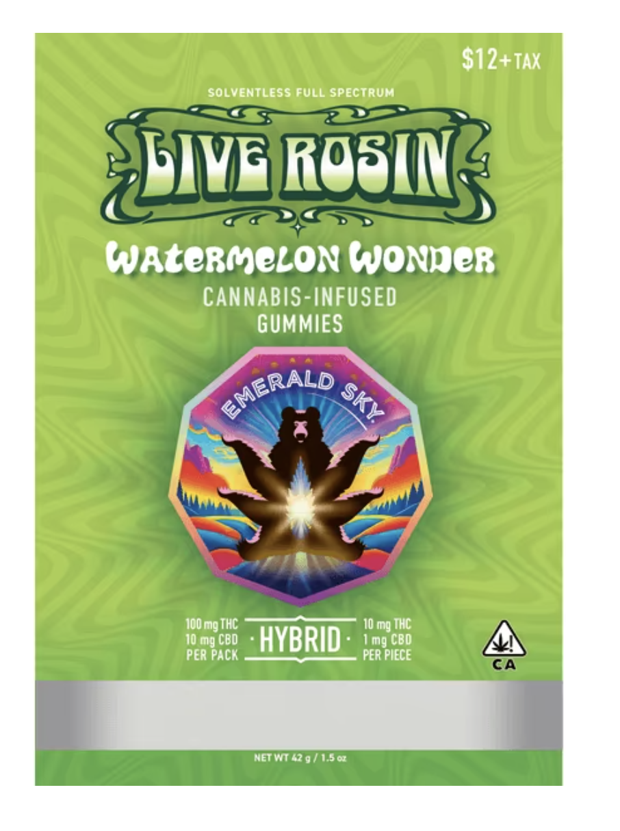 Photograph of product: Live Rosin Gummies | Hybrid Watermelon Wonder