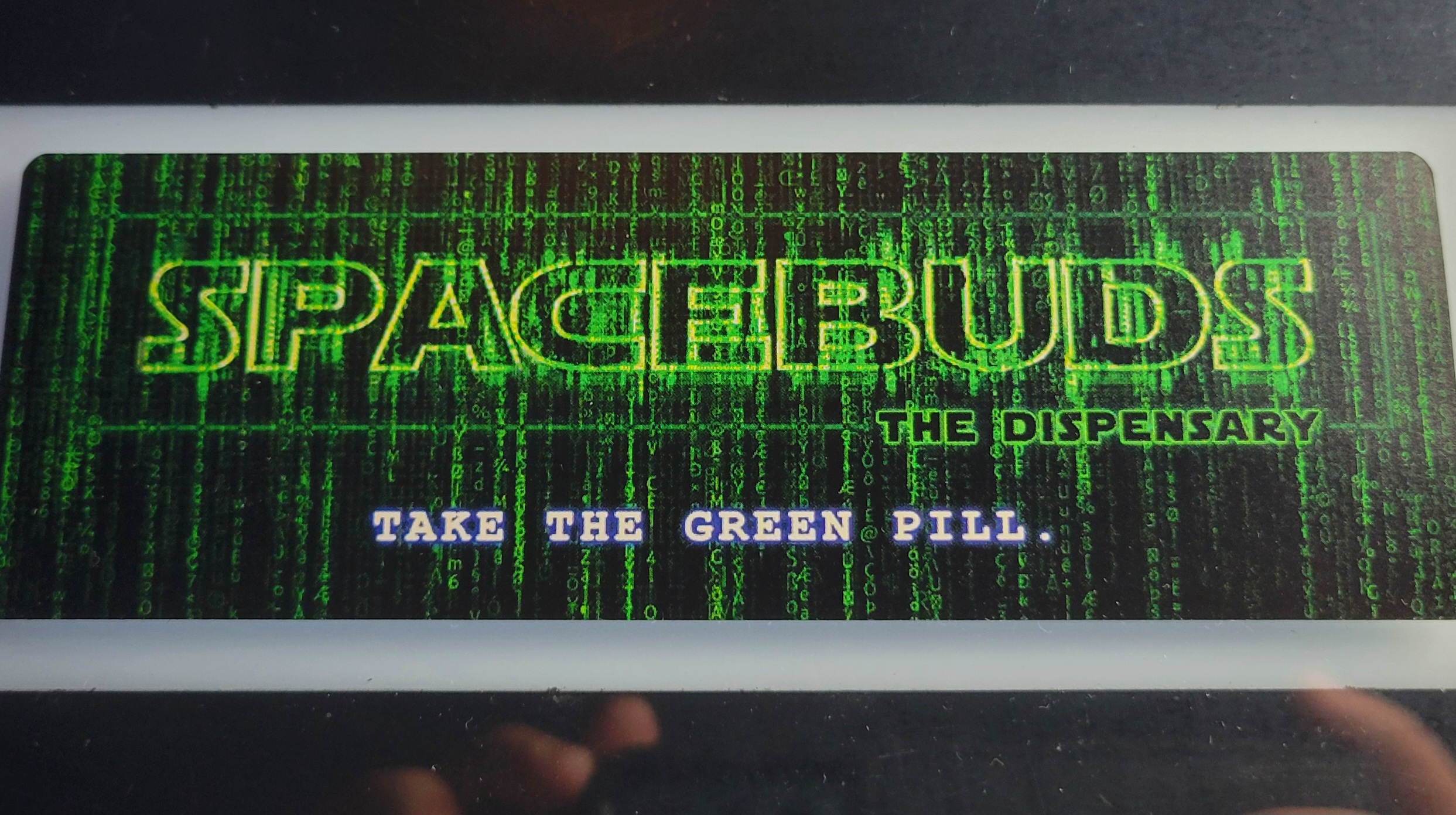 Photograph of product: Spacebuds - Sticker - Matrix