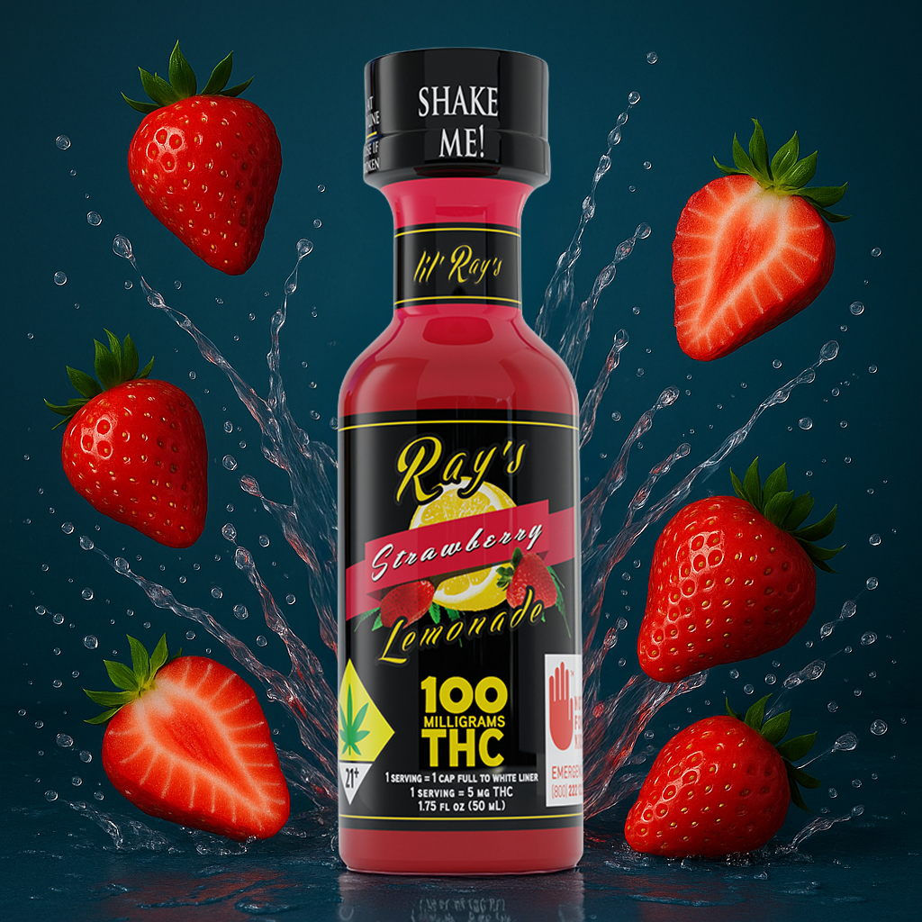 Photograph of product: Ray's Infused Lemonade - Strawberry - 100MG