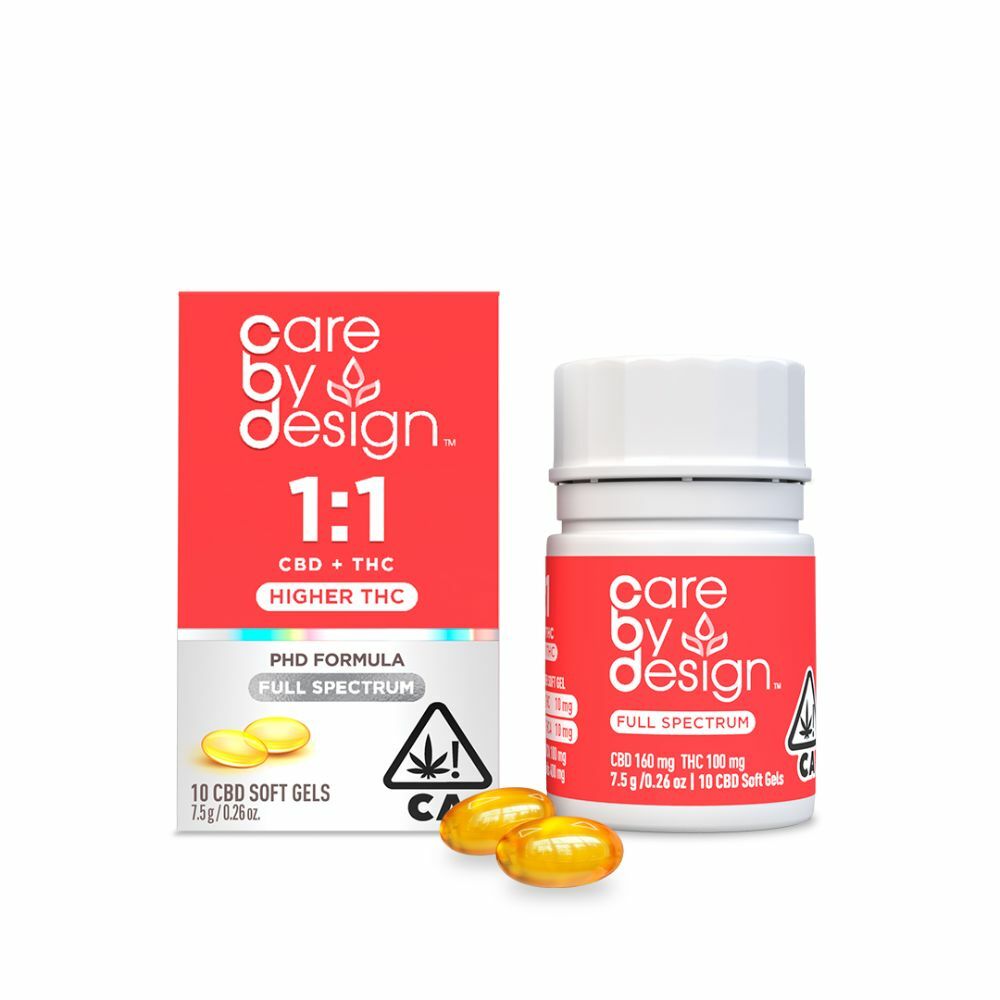Photograph of product: 1:1 Full Spectrum CBD Soft Gel Capsules 10pk